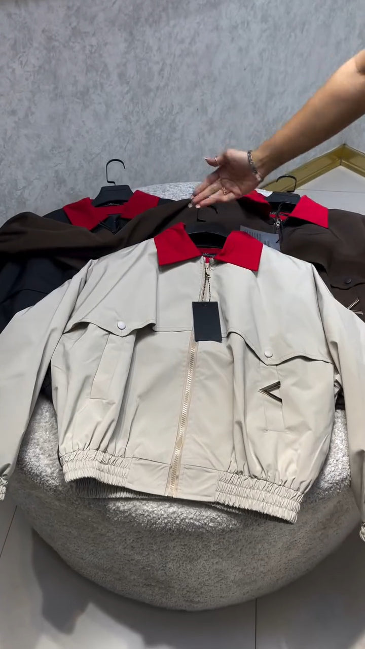 جاكت V - V-Collar Waterproof Jacket