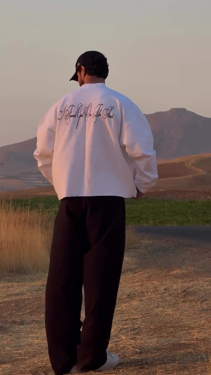 Street Script Oversized Sweatshirt