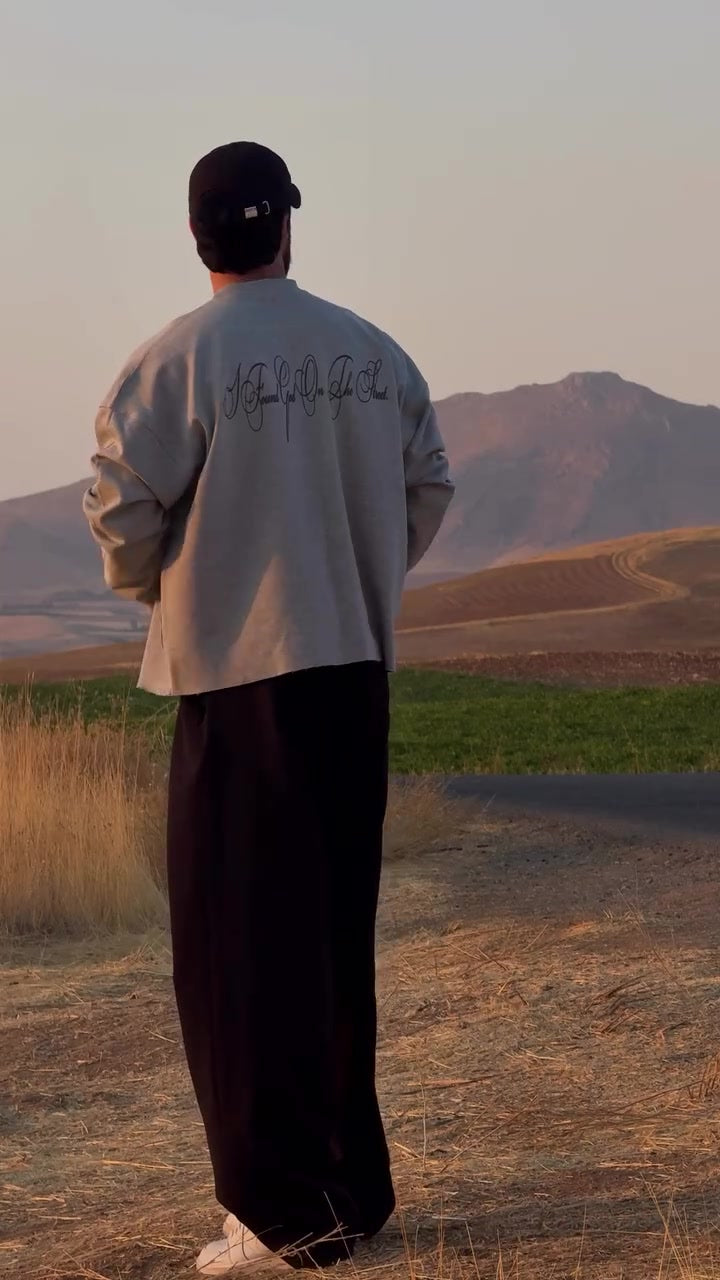 Street Script Oversized Sweatshirt