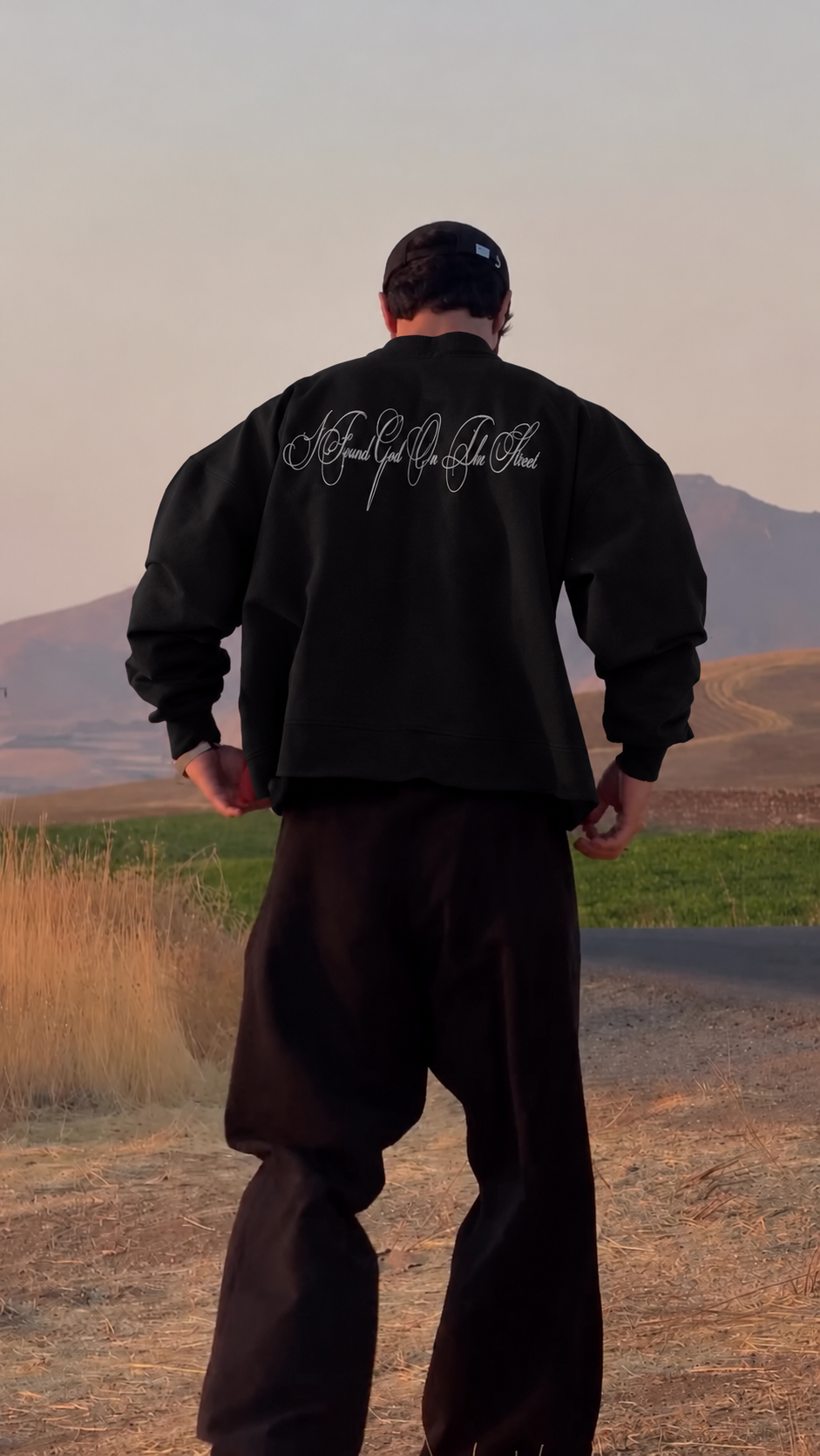 Street Script Oversized Sweatshirt